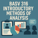 BASV 316: Introductory Methods of Analysis